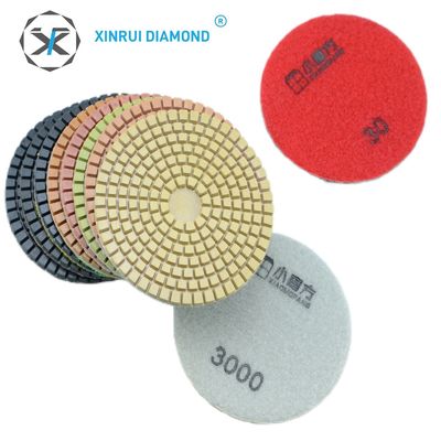 XINRUI-PAD Βρεγμένες πλακέτες γυαλισμού διαμαντιών για κεραμική μαρμάρινη γρανίτη 0,500 kg ακαθάριστο βάρος