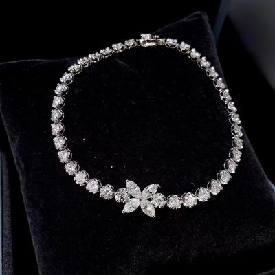 0.40ct-0.49ct D Εργαστήριο Μεγάλωσε Διαμάντι Βασιλικό Διαμάντι Επιχρυσωμένο βραχιόλι Πλήρες Διαμάντι
