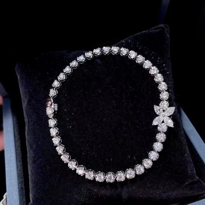 0.40ct-0.49ct D Εργαστήριο Μεγάλωσε Διαμάντι Βασιλικό Διαμάντι Επιχρυσωμένο βραχιόλι Πλήρες Διαμάντι