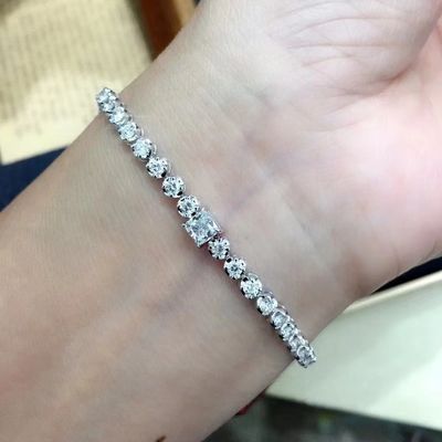Στρογγυλό σχήμα πριγκίπισσα κόψιμο διαμαντένιο βραχιόλι διακόσμηση πρέπει να έχουν με το νόμισμα των ΗΠΑ