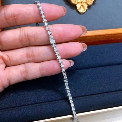 Στρογγυλό σχήμα πριγκίπισσα κόψιμο διαμαντένιο βραχιόλι διακόσμηση πρέπει να έχουν με το νόμισμα των ΗΠΑ