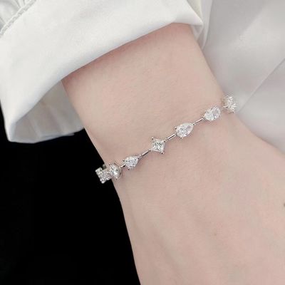 14K Brilliance Lab Μεγαλωμένος άντρας έκανε διαμαντένια βραχιόλια