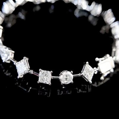 14K Brilliance Lab Μεγαλωμένος άντρας έκανε διαμαντένια βραχιόλια