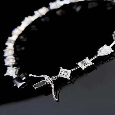 14K Brilliance Lab Μεγαλωμένος άντρας έκανε διαμαντένια βραχιόλια