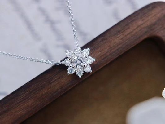 0.100kg Πακέτο Ακαθάριστο βάρος 42cm Μέγεθος Xinrui Εργαστήριο Μεγάλωσαν Διαμάντια CVD/Hpht Διαμαντένιο περιδέραιο